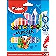 Maped Color Peps Jungle Colouring Felt Tip Pens (Pack of 12), 845902