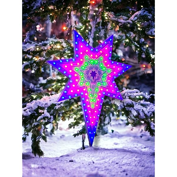 MDT India Christmas LED Star ELECTRA-8C-MC Xmas Decoration Hanging