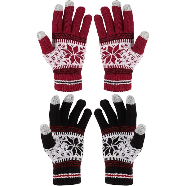 Gants D'hiver Femme En Polaire Avec écran Tactile - Doublure Chaude, Bordure Fourrure - Pour Ski, Marche, Quotidien - Cadeau Hiver - 5