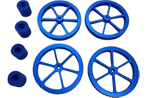 3DPLady | Ender 3 amortisseurs en silicone bleu (remplacement de ressorts) + écrous de nivellement en métal améliorés pour imprimante 3/3 Pro, Ender 5/5 Plus/Pro, CR-10, CR10S / 10S Pro, CR 20 3D