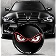 Biomar Labs Compatible with BMW Emblem 51148132375 Front/Hood/Trunk Tuning Badge Eyes 82mm Black EO 11