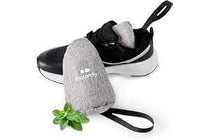 FOOTARCHY Desodorante para Calzado Deportivo Aroma Menta (2x80g) - Saquitos de Carbón Activado, Absorbe Olores y Humedad, Reutilizables 12 Meses