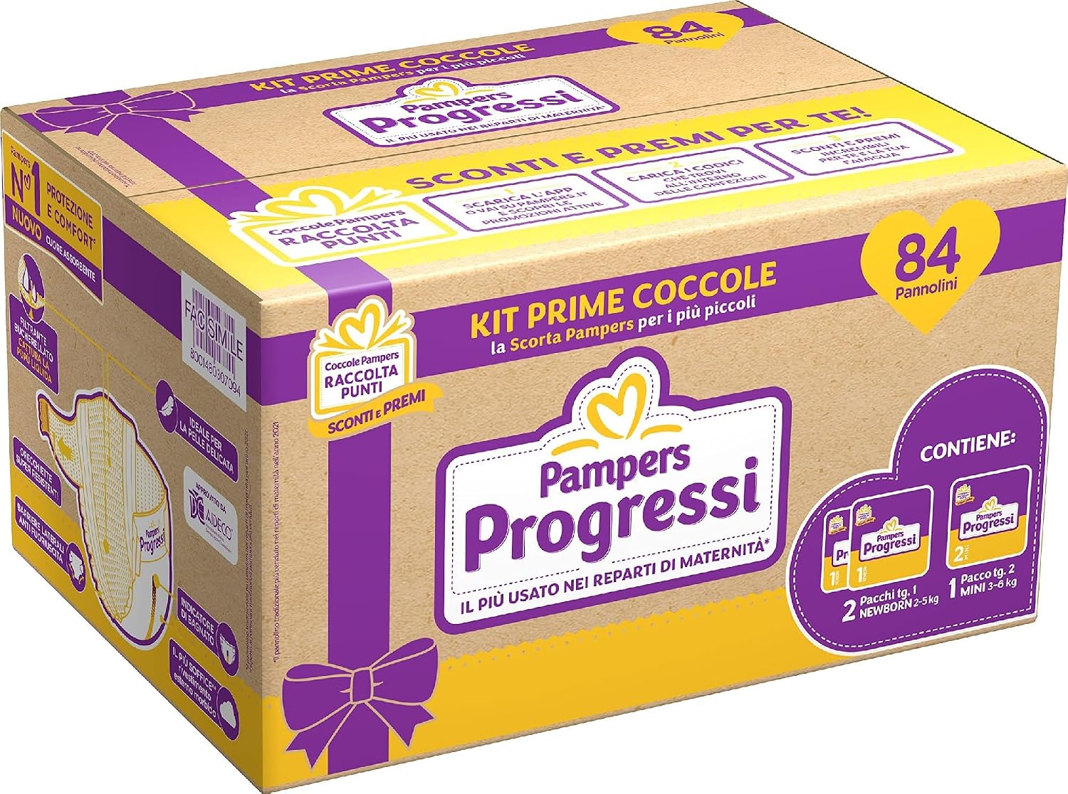 Conseils d'Installation & Prise en Main du Pampers Progressi Taglia 1 e 2 Primi Giorni M