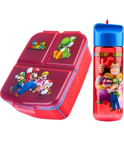 Super Mario Sandwichtoaster Aus Kunststoff – BPA-frei, Rechteckig, Mehrfarbig (Artikel 2712)