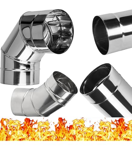 Canale Fumario Resistente Acidi Rivestimento Flessibile Per Canna Fumaria - In Acciaio Inox 316, Per Camini, Stufe E Tubi Gas Tubo Flessibile Per Stufe - Foto 2