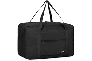 Bagaż podręczny do samolotu, torba podróżna, mały, składany, bagaż podręczny, Ryanair, 40 x 20 x 25 cm, torba sportowa, torba szpitalna, torba weekendowa firmy WANDF, Denim czarny 20 l