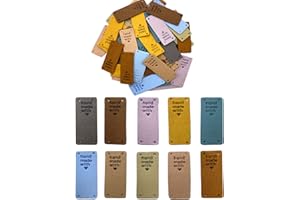 WiYould 50 Pcs PU Leather Label Handmade Sew on Tag Label Faux Leather Handmade Embossed Tag Embellishment Crochet Knit DIY Jeans Bags Shoes Hat Apparel Accessories(Love, 10c)