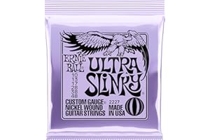 Ernie Ball Ultra Slinky Nickelwound Electric Guitar Strings 10-48 Gauge