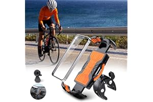 Accwork Soporte Universal para teléfono móvil, Soporte Universal para Bicicleta, Manillar de Bicicleta, Soporte para Bicicleta, Giratorio 360°, para Todos los Smartphones de 4.5 a 7.0 Pulgadas (Pro)