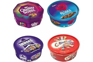 SARAS FLAVOURS OF ASIA 4 x Chocolate Tubs Assorted Pack | 1 Celebrations 550g,1 Heroes 550g,1 Roses 550g,1 Quality Street 600g Chocolate Sharing Tub Perfect For Any Occasion | Festive Seasons