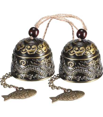 CYRAN Fengshui Drachenglocke - Buddhistische Meditation Glücksglocke 12,7cm