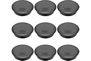 MOICAINY 9Pcs Desk Grommet 60mm with Hole Saw,Desk Cable Grommet,60mm Desk Grommet