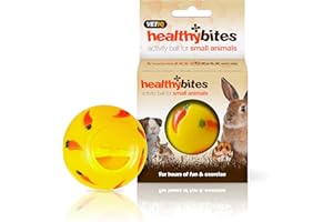 VETIQ Healthy Bites Activity treat Ball For Hours of Fun & Exercise For Small Animals, 7 cm Diameter (Pack of 1)