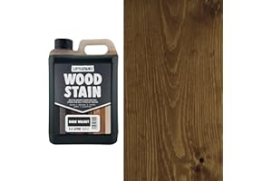Littlefair's Teinte Bois 2.5ltr - Teinture Bois Écologique À Base D'Eau et Sûre - Lasure Bois Intérieur à Séchage Rapide - Peinture Lasure pour Bois Nettoyage Facile - Couleur:Noyer foncé