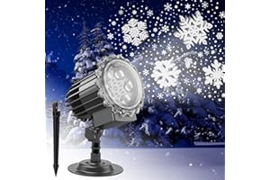 ALED LIGHT Updated Snowflake Projector Lights Outdoor,9Watts Super Brighter,Snowfall Lamp Night Light Projection,LED Christmas Projector Lights Waterproof for Xmas,New Year