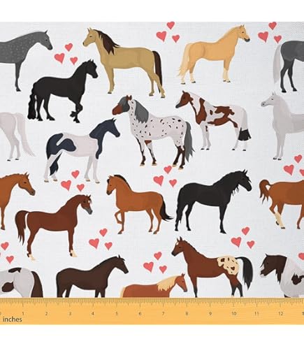 Tissu coton Animos motif animaux de la ferme