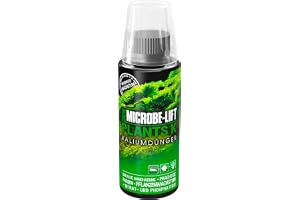 MICROBE-LIFT Plants K – 118 ml – högkvalitativt kaliumgödselmedel för magnifik växttillväxt i sötvattenakarier, fri från nitrat och fosfat, främjar hälsosam vegetation.