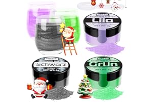 ‎HXDZFX Essbarer Glitzer für Getränke - 3 Farben Lebensmittelfarbe Pulver, Geschmacksneutrales Glitzerpulver für Schokolade, Glitzerpuder für Cocktail Drinks, Fondant, Drinks, Flüssigkeiten - 4g