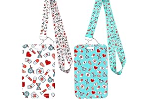 HOMEK 2 Pezzi Porta Badge con Cordino Porta Badge da Collo per Porta Badge Identificativi e Cellulare, Badge Holder per Permesso Di Lavoro Medico Infermiera Ufficio Scuola Mostra, Bianco Verde