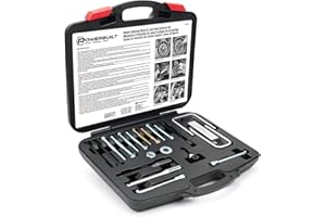 POWERBUILT Alltrade 648748 36 Master Wheel & Lock Plate Puller Tool Set, 22-teilig | für die Reparatur von Lenkrad & Lenksäule Komponenten | Aufbewahrungskoffer & Anleitung Fotos im Set enthalten | Silber