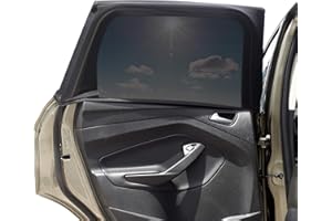 BEICARIN Osłona przeciwsłoneczna na okno samochodowe, oddychająca siatka, osłona przeciwsłoneczna na tylną szybę samochodu, ochrona przed promieniowaniem UV, dla niemowląt, rodziny, zwierząt domowych, rozmiar