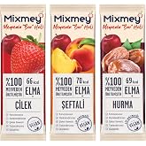 Mixmey Tatlı Sever Meyve Barı &ndash; 12 Adet | Sağlıklı Atıştırmalıklar &ndash; Vegan, Glutensiz (20GR X 12 ADET)