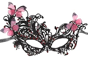 INCOK Spitze Maskenball Masken für Damen - Fasching Maske Männer Frauen Venezianische Maskerade Maske Augenmaske
