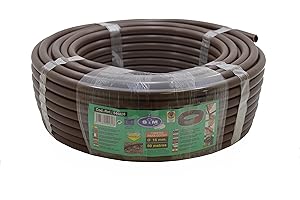 S&M 544828 - Tuyau pour arrosage en goutte à goutte, 16 mm x 50 m, couleur marron