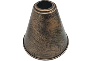 DC VOLTAGE Retro-Metall-Lampenschirm, einfach zu montieren, antiker Lampenschirm für Hängelampen, gebürstetes Kupfer-Lampenschirm, Lampenschutz, Vintage, industrieller Lampenschirm 18cm