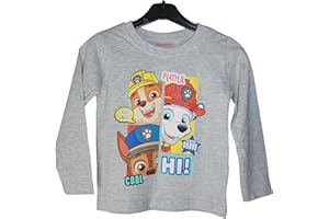 PALLEON Paw Patrol T-shirt à manches longues pour garçon | Pull à manches longues