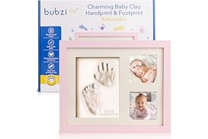 Bubzi Co Kit di creazione di impronte e impronte per neonati e ragazze, regali per neonati (Ballet Pink)