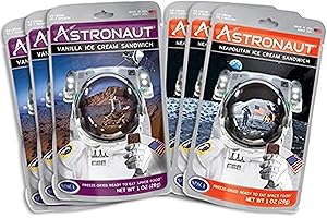 Astronaut Food Freeze-Dried Ready to Eat Space Food Ice Cream Sandwich - 6 Packets