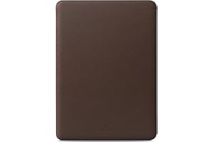 Comfyable Housse pour Ordinateur Portable 13 Pouces Précisément Compatible avec MacBook Air 13 M4 2025-2018 et MacBook Pro M2 2022 M1 2020-2016, Étui en Simili-Cuir, Café