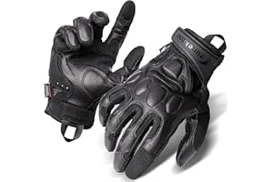 Zune Lotoo Guantes Moto Verano, Guantes Tacticos Militar Táctil para Hombres y Mujeres, Guantes Airsoft Tacticos de Cuero con XRD Transpirables y Amortiguadores para Paintbal Airsoft Motocross