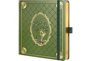 TIEFOSSI Diario a puntini, quaderno a griglia per donne e uomini, diario in pelle rigida, carta spessa 160 GSM, agenda quadrata 20.4 x 20.4 CM