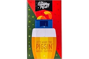 THE SNAFFLING PIG CO Snaffling Pig Beer & Pork Crackling Advent Calendar The KING of Advent Calendars This Christmas, 12 x 12g Pork Crackling Bags, 12 X 330ml Snaffling Pig Beer