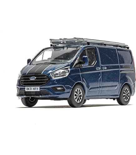 Figurine Greenlight 1:64 Ford Transit 2019 - Modèle Shadow Noir, Série Route Runners, Neuf