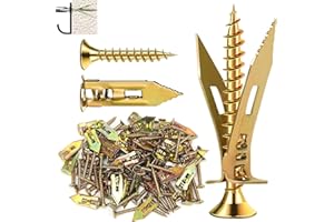 DAYALO Lot de 20 chevilles en métal pour corps creux - 12 x 30 mm - Avec vis sans pré-perçage dans les plaques de plâtre - Chevilles pour plaques de plâtre - Chevilles pour plaques de plâtre