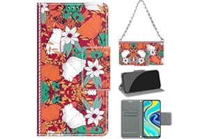 Betunistoy Funda para Xiaomi Redmi Note 9S / Note 9 Pro, Ultra Delgado Cuero Premium Flip Folio Carcasa Case para Redmi Note 9S / Note 9 Pro,Cuerda Colgante Collar