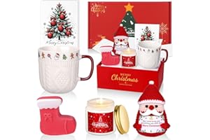 MUJUZE Prezenty od Świętego Mikołaja dla kobiet, Zestaw prezentów świątecznych dla kobiet, Prezenty świąteczne dla najlepszej przyjaciółki, koleżanek, dziewczyn, siostry, mamy, Damskie zestawy