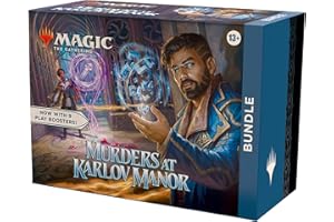 Pakiet Magic: The Gathering Morderstwa w rezydencji Karlov - 9 wzmacniaczy gier, 30 kart polowych + ekskluzywne akcesoria (wersja angielska)