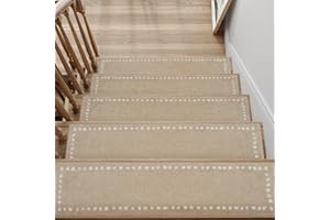 SIXHOME Autoadhesiva Antideslizante para Escaleras Antideslizante Escaleras Antideslizante Alfombra Alfombrilla para Ancianos Niños Y Mascotas 20 * 76cm 15 pcs Marrón