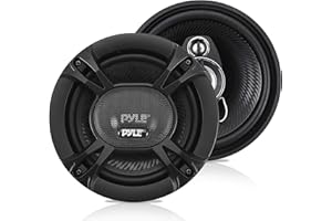 Pyle Haut Parleur Voiture 3 Voies - 240W 13 cm Triaxial Audio Pro Puissant - Haut-Parleur Composant Universel de Remplacement Rapide Compatible Portière/Panneau Latéral Véhicule PL513BK (Paire), Noir