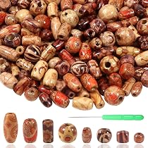 360 Perles En Bois Naturel De 6 Mm - Couleur Bouleau - Pour Création De Bijoux DIY, Macramé Et Déco