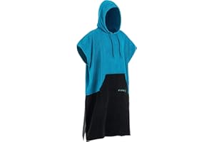 Osprey Towel Poncho, Unisex Hooded Surf Poncho, Beach Changing Robe for Men and Women, With Stowaway Design, Multiple Colours
