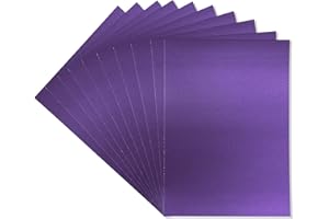 A4 Coloured Card Pack Single Sided Deep Purple – 300GSM (10 Sheet Pack) - Perfect for Arts and Crafts, Printing, Card Bases & Folding - Centura Pearl by Crafter's Companion