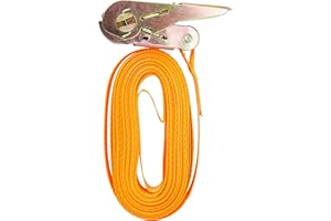Carpoint 0928022 pasy mocujące z grzechotką, 7 m, pomarańczowe