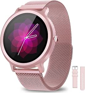 BANLVS Smartwatch Donna IP68 con 24 Modalità Sportive, Orologio Fitness  Impermeabile Smart Watch Cardiofrequenzimetro da Polso Notifiche Messaggi  Activity Tracker con 2 Cinturini per Android iOS Rosa : Amazon.it:  Elettronica