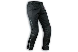 A-Pro Pantaloni Donna Lady Impermeabile Moto Imbottitura Termica Estraibile Nero 30