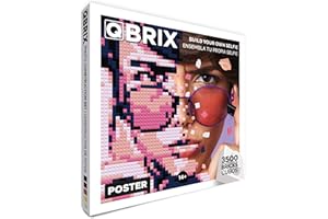QBRIX Poster- Clamping block mosaic Photo kit, Personalized gift, Custom, Picture kit, Building set, Pixel Art’s Art Plug-in block painting